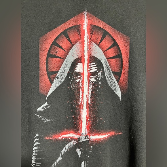 Star Wars Kylo Ren Graphic T-Shirt - Black - Size M - 100% Cotton - Picture 3 of 9